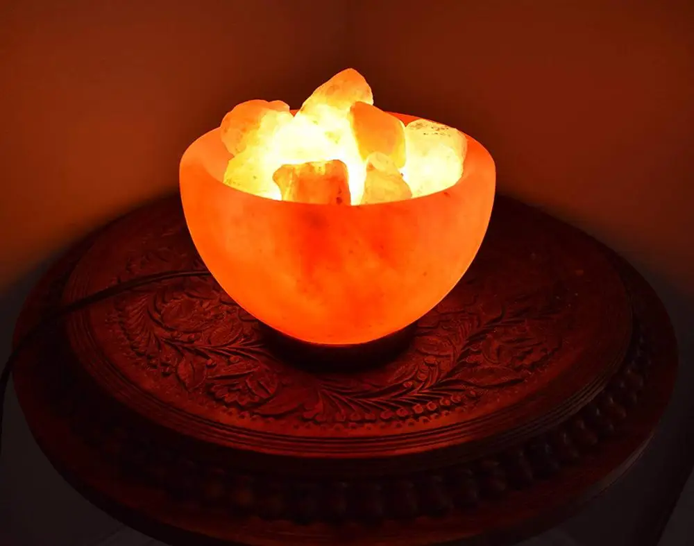 

Himalayan Salt Lamp Salt Chips,Switch and Bulb. Authentic Himalayan Crystal Rock. Perfect Gift Idea. Popular Feng Shui Decor