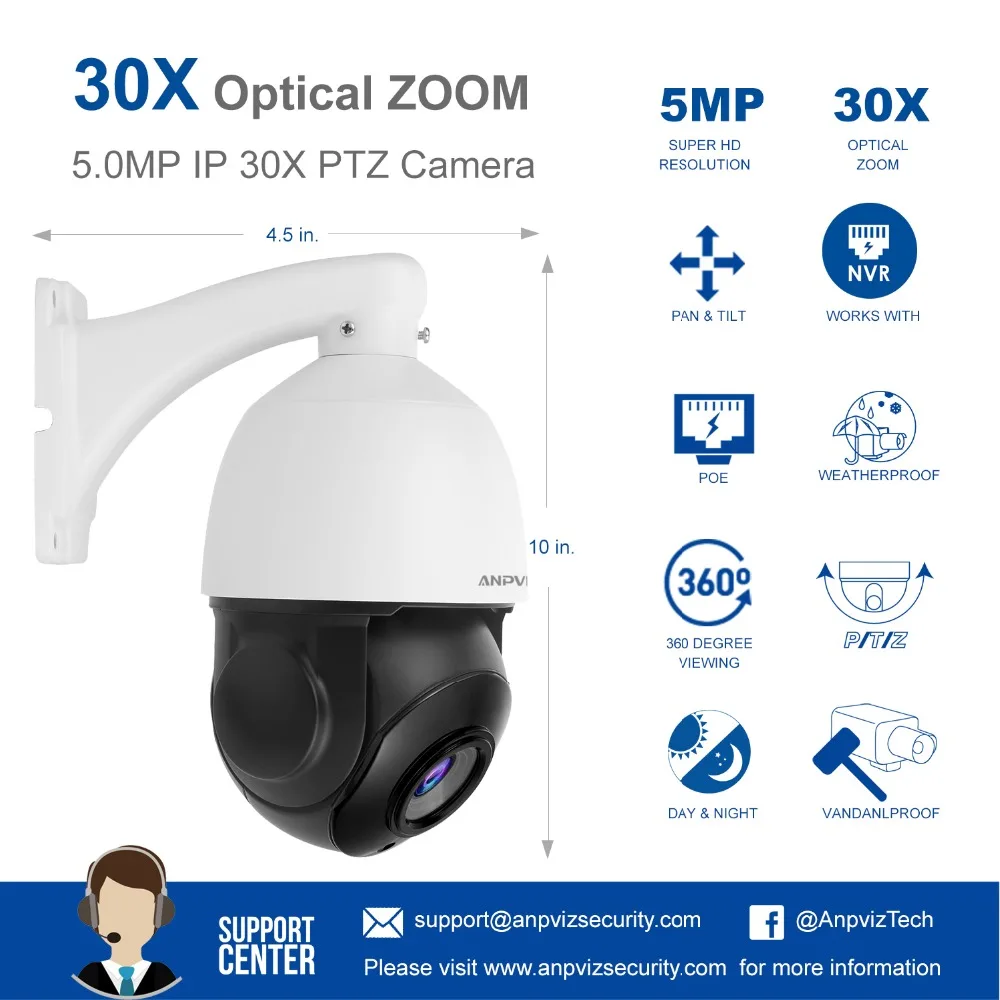 Открытый Мини 2MP/5MP IP PTZ камера сеть Onvif скорость купольная 30X зум PTZ IP камера CCTV 50 м ИК ночного видения скорость купольная камера s