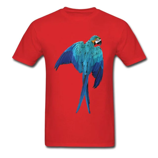 Fabulous Cool Macaw Parrot 3D Print Men Black T shirt Fashion Animal ...