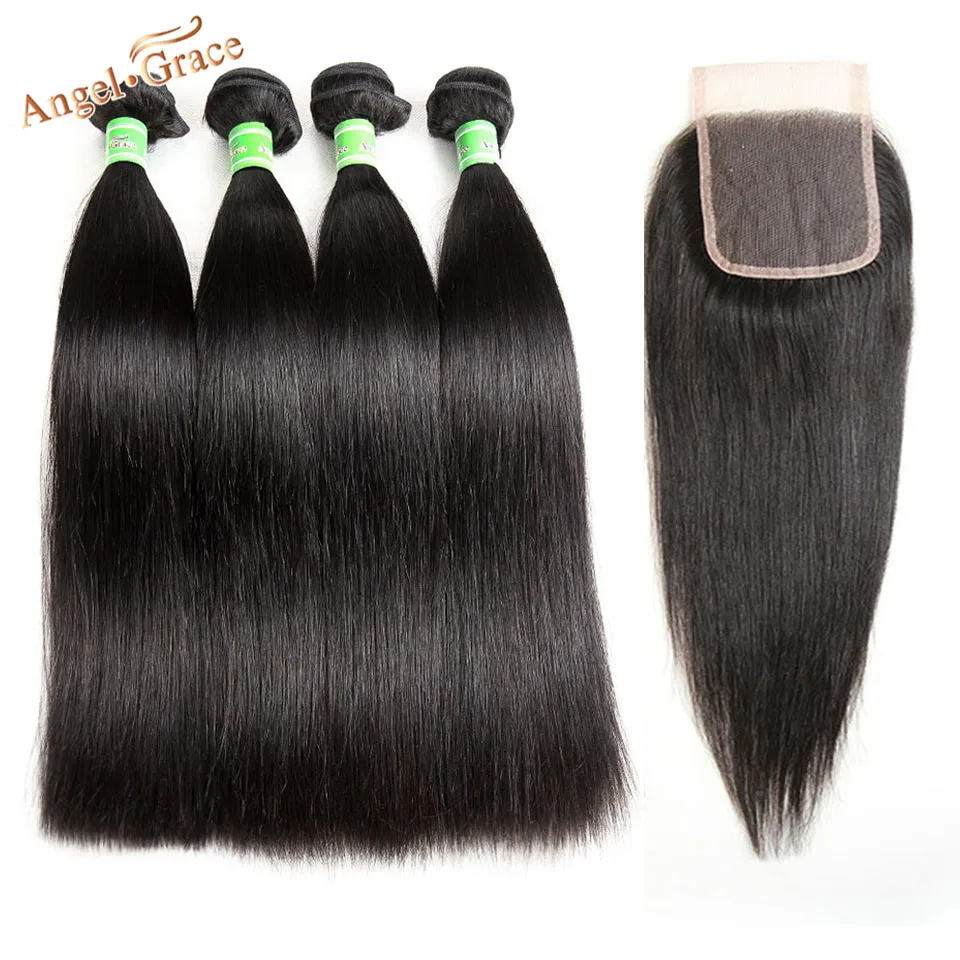 straight hair bundles with closure11