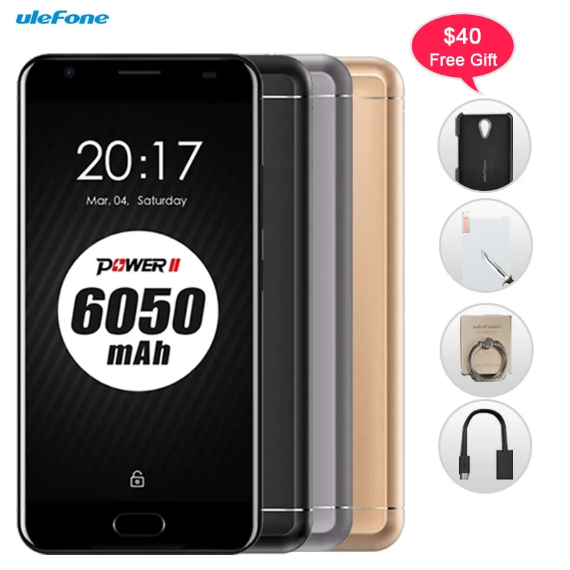 Цена за 4 Г Оригинальный Ulefone Мощность 2 4 ГБ/64 ГБ 6050 мАч Передняя Сканер Отпечатков Пальцев 5.5 дюймов Android 7.0 MTK6750T Octa core до 1.5 ГГц OTG Цена за 4 Г Оригинальный Ulefone Мощность 2 4 ГБ/64 ГБ 6050 мАч Передняя Сканер Отпечатков Пальцев 5.5 дюймов Android 7.0 MTK6750T Octa core до 1.5 ГГц OTG