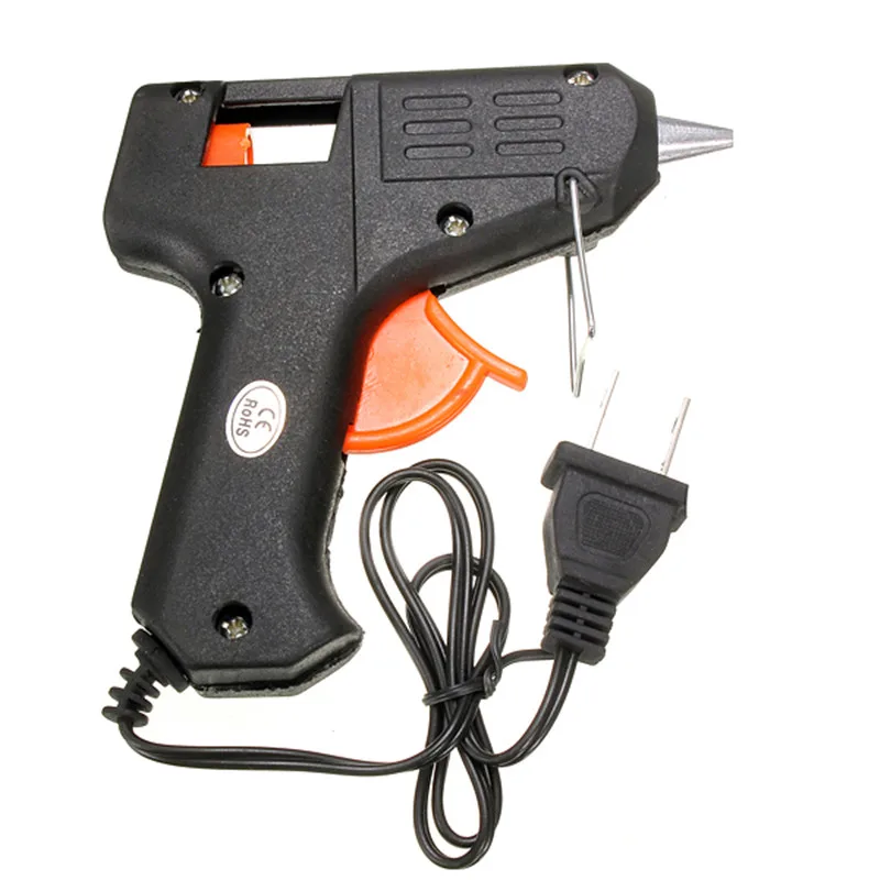 

20W 110v-240v 7mm Glue Sticks Electric Heating Hot Melt Glue Gun Sticks Trigger Art Craft Repair Tool US Plug Electric Tool
