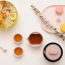 Чайные наборы портативные для китайского кунг-фу чайные стаканы PERTOUCH Макарон издание Розовый цвет Чай Здоровье путешествия чайные наборы