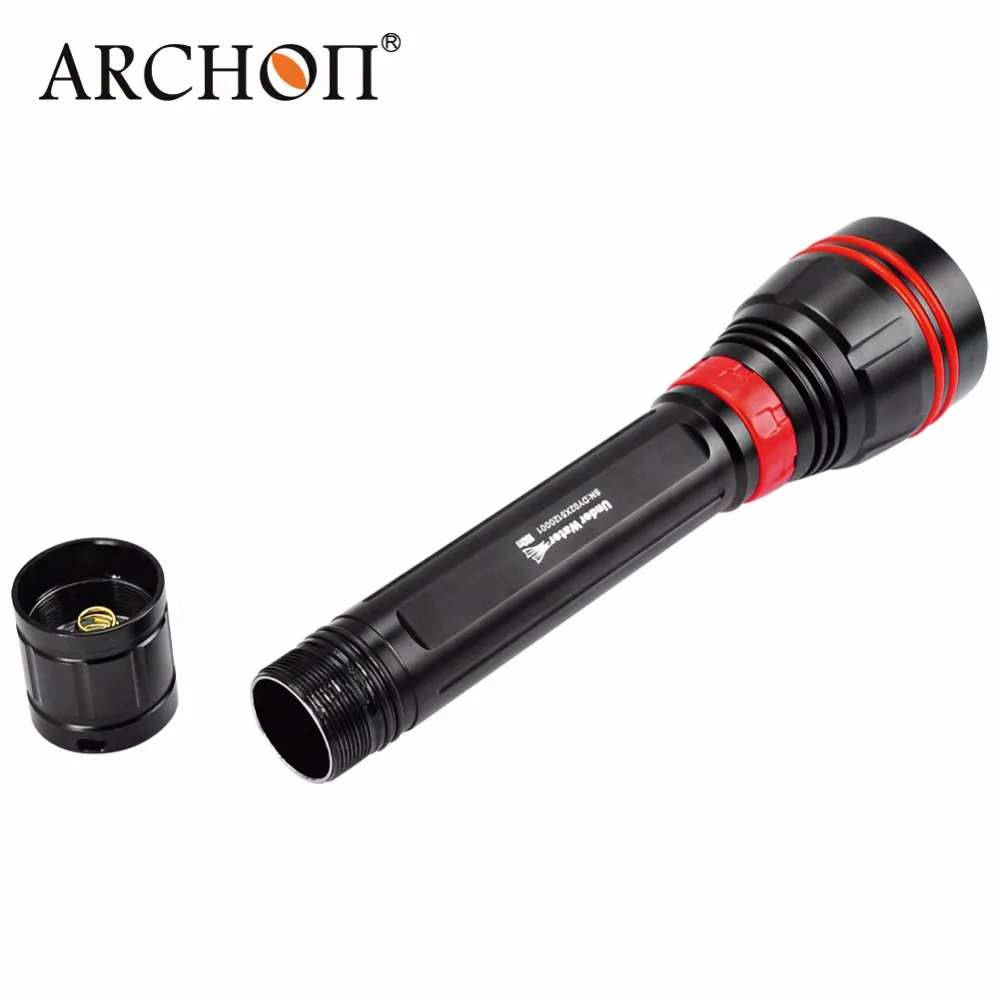  New ARCHON DY02 4000 lumens 6500k CREE XP-L LED Diving Flashlight Torch Light by 26650 Battery and  - 32698208023