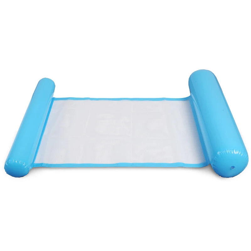 Летняя Складная водная Однорядная сетчатая кровать надувная пляжная шезлонг