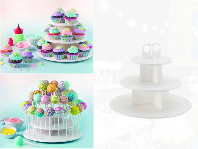 Buy Snack Server Good Cook Sweet Creations White Cake Pop & Cupcake Stand