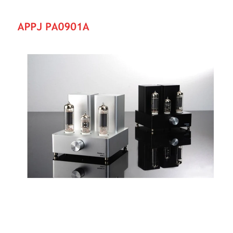 

APPJ PA0901A Mini tube Amplifier 6N4+6P14 Tube upgrade to EL84+12AX7B Original Minwatt N3 Smallest Tube Audio Amplifier