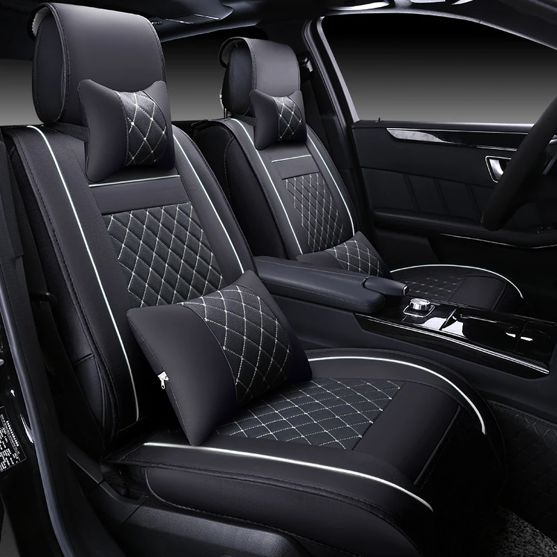 (Front + Rear) Special Leather car seat covers For Peugeot 307 206 308