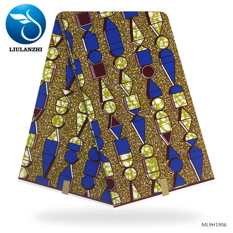 LIULANZHI африканская настоящая восковая хлопковая ткань платье восковая печать на ткани высокого качества Анкара ткань ML9H1905 - Цвет: ML9H1906