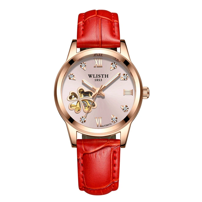 

Luxury Brand Ladies Watches Heart-shaped Automatic Mechanical Watch for Women Luminous Waterproof Woman wristwatch Female Clock