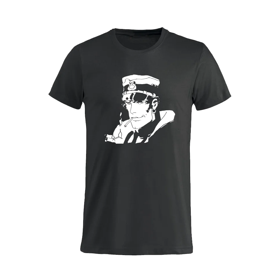 Футболка унисекс idea regalo Corto maltese belen hugo pratt Повседневная принтованная футболка