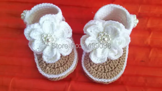 Schoenen Jongensschoenen Slofjes & Wiegschoentjes 0-3 Months Crochet Baby Sandals 