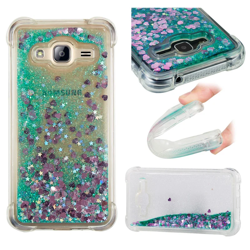 Милый чехол с сияющими блестками для Samsung Galaxy J3 J36 Bling Блестящий бампер SM-J320F/DS SM-J320H/DS SM-J320FN SM J300H J300F