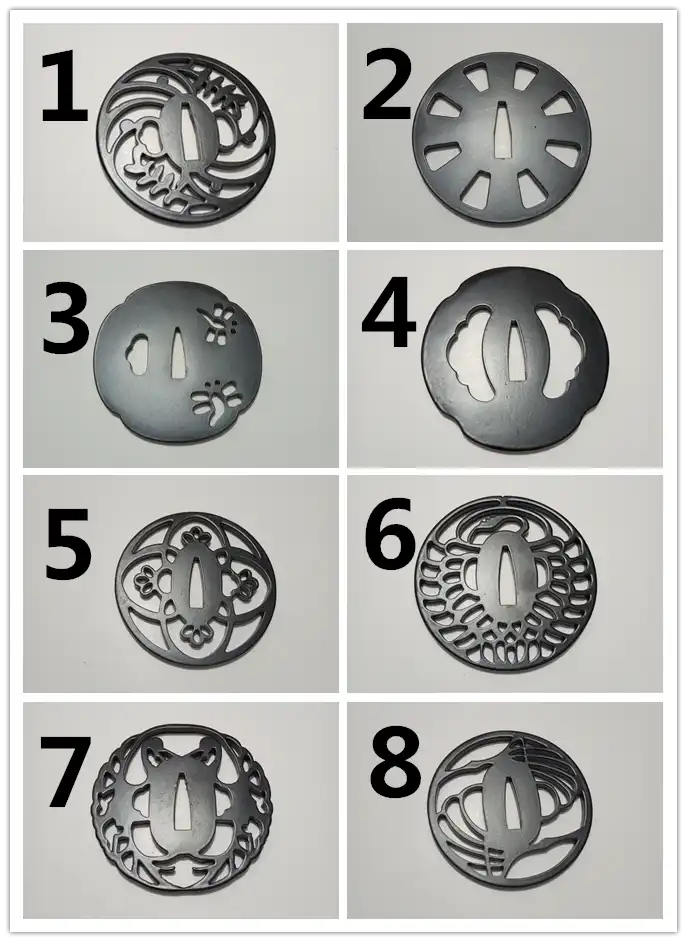 High Quality Japanese Iron Guard Tsuba For Samurai Katana Sword Knife