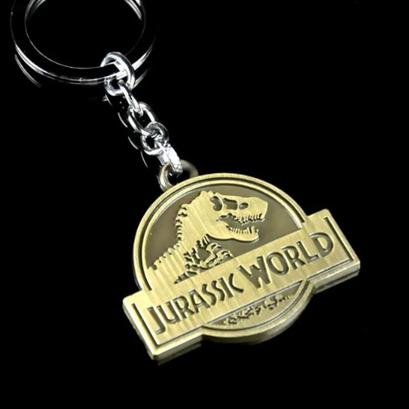 

Jurassic Park Key Chain Jurassic World Metal Key Rings Movie game Gifts Chaveiro men women Keychains fashion jewelry dorpship