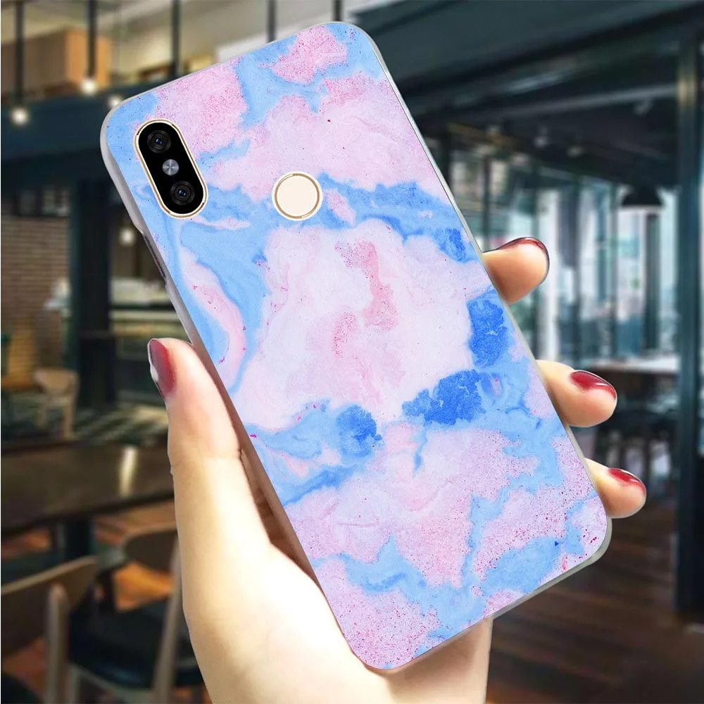 

Hard Case for Xiaomi Redmi 6 Pro Pure Marble Cover for Redmi Note 5 Pro Case 4A 5 Plus 5A Prime 4X 6A 6 Back Covers Pattern