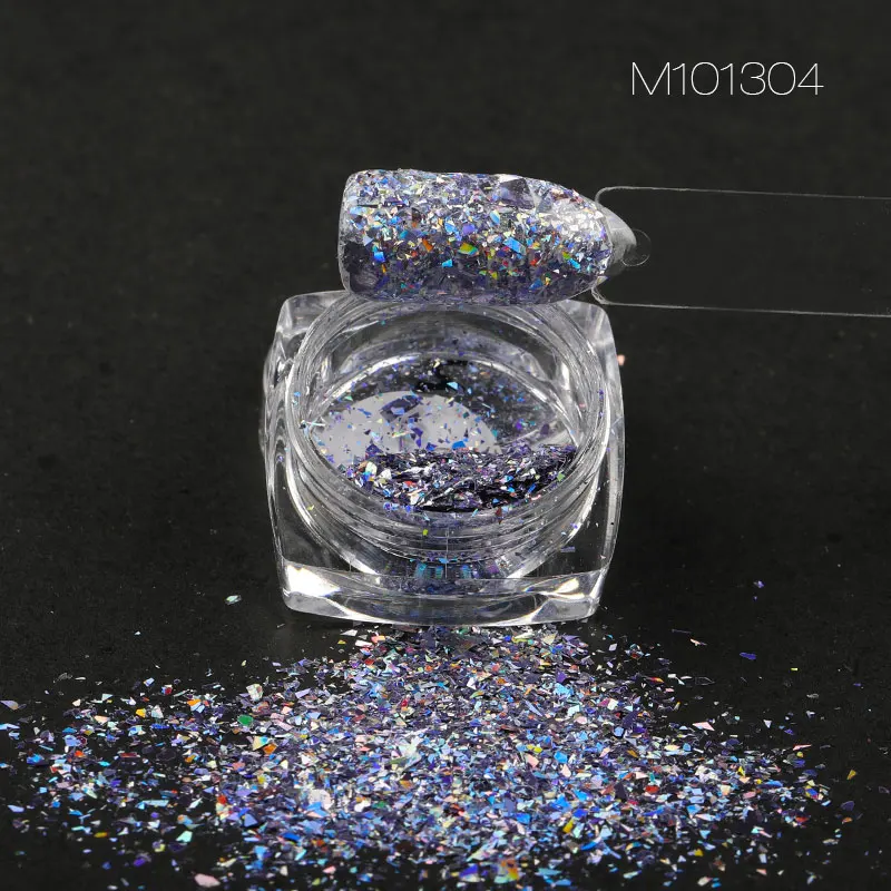 SOPOLISH Блестки для ногтей хромированная пудра для ногтей Тонкий голографический блестящий для ногтей для гель-лака пигмент пыль зеркало для маникюра - Цвет: M101304