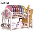 Multi funktion Küche Regal Edelstahl Rack Würze Messer Hacken Bord Regal Doppel Schicht Küche Lagerung Halter|Regale und Halter| -