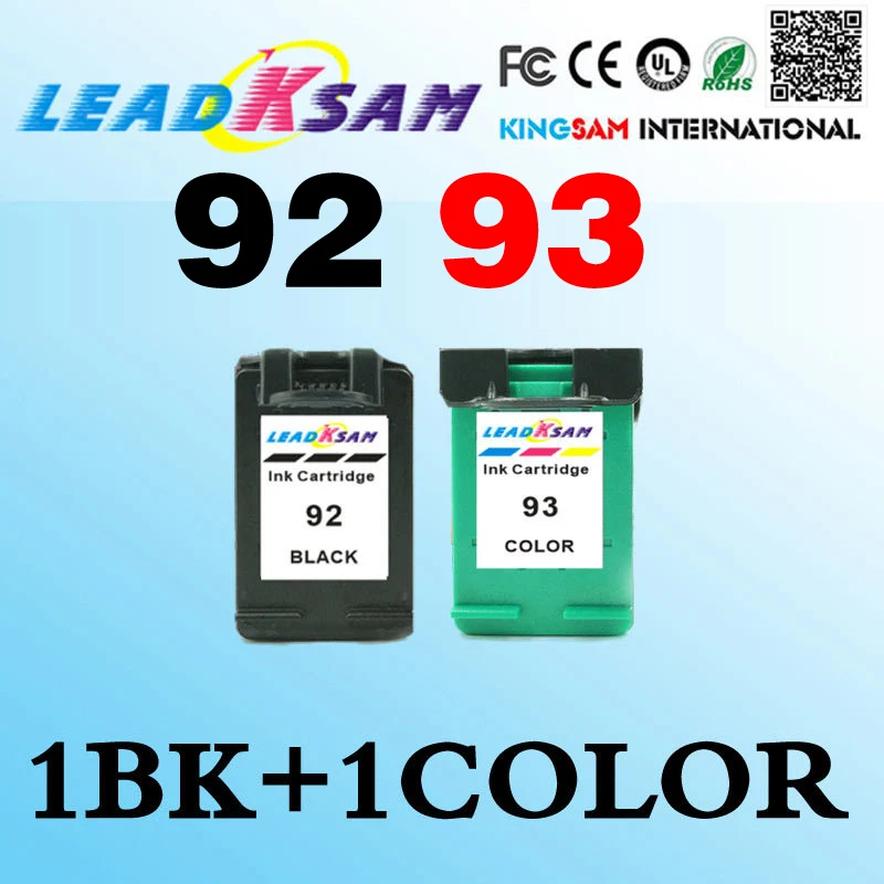 Чернильный картридж совместимый с hp92 для 92 93 Deskjet 5440 5442 5443 D4160 1507 PSC 1510 1510v 1510xi C3140 C3150
