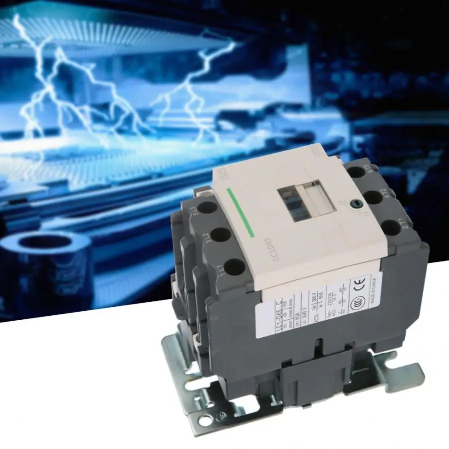 LC1D65 электрический 50/60Hz 3 полюса катушка замыкатель переменного тока 220V 65A электротехнического оборудования