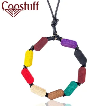 

Beautiful Color Wood Beads Pendant Women Jewelry Long necklaces necklaces & pendants women collares mujer kolye bijoux femme