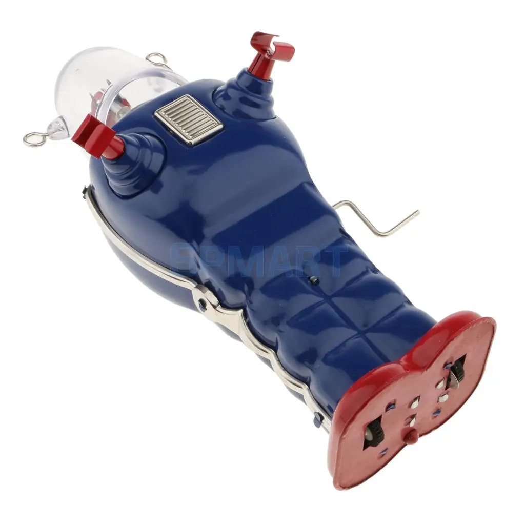 Vintage Space Robot Model Wind-up Clockwork Tin Toys Collection Gifts for Kids Children Adult