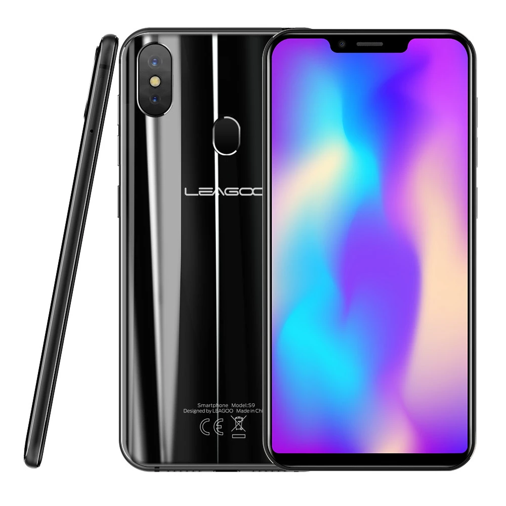 Leagoo S9 4G LTE u-образный мобильный телефон Android 8,1 MTK6750 Восьмиядерный 5,8" HD+ ips 4 Гб ram 32 Гб rom 13,0 МП отпечаток пальца