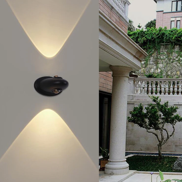 Luminária de parede led para áreas internas/externas, 6w/12w, smd 5730