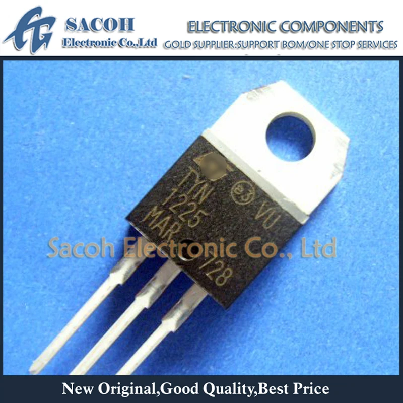 

Free Shipping 10Pcs TYN1225 TYN1225RG TYN825 TYN825RG TYN625 TYN625RG TO-220 25A 1200V SCRs