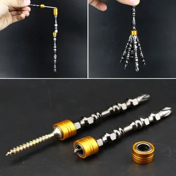

4Pcs/Set Strong Hardness Magnetic Phillips Screwdriver Bit Double Head Electric Durable Long Bits Tool Steel Drills