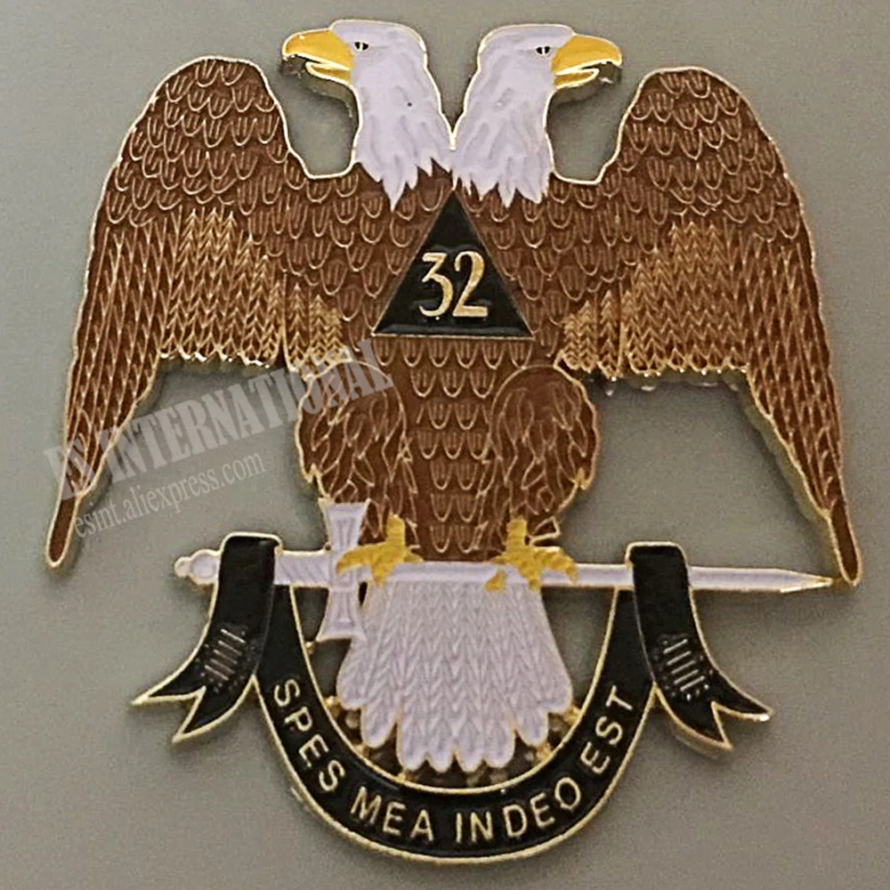 

Masonic Car emblem " Eagle "Badge Mason Freemason MCE34 Size 3''