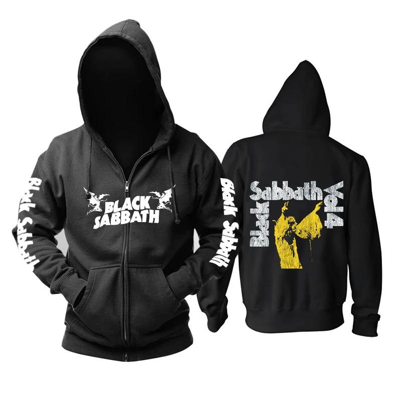 12 Дизайнов Cool death Black Sabbath, хлопковые мягкие теплые толстовки в стиле рок, куртка в стиле панк, sudadera, свитер в стиле хеви-метал, флис - Цвет: 12 Zipper