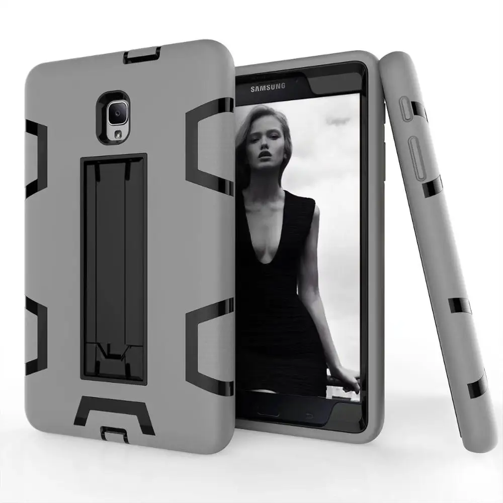 NO13 Duty силиконовой резины Жесткий PC Гибридный бронированный чехол для Samsung Galaxy Tab A 8,0 T380 T385 Детские безопасный противоударный чехол-накладка с подставкой - Цвет: NO13