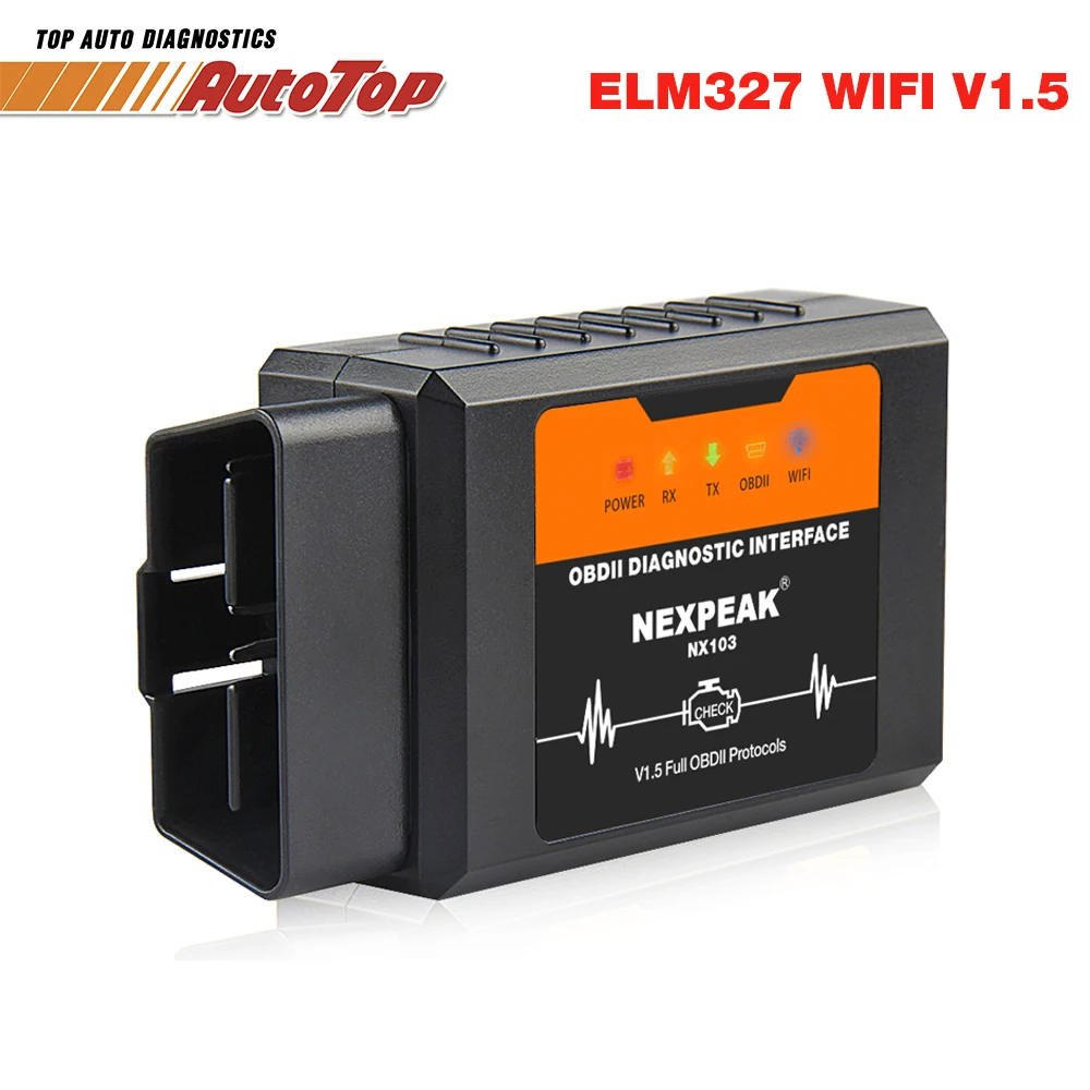 

Original ELM327 WIFI Adapter ELM 327 V1.5 Scanner with PIC18F25K80 OBD2 Scanner Car Diagnostic Tool for IOS Android Code Reader