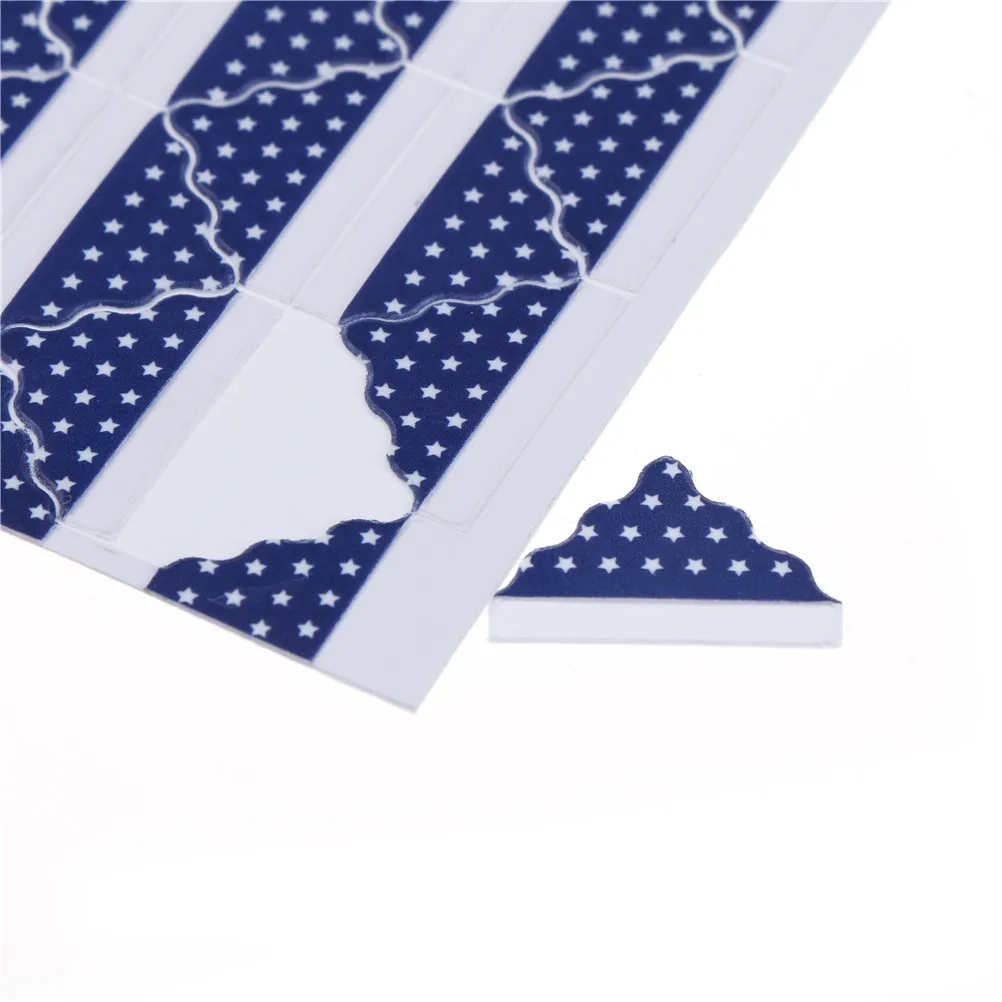 78 шт/лист DIY звезда сплошной цвет непрозрачные Угловые бумажные наклейки для фотоальбомов рамка украшения Скрапбукинг