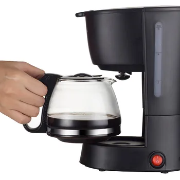 

600ml Semi-automatic Mini Coffee Maker American Drip Coffee Machine For Tea Coffee With Filter Net Heat Preservation Plate