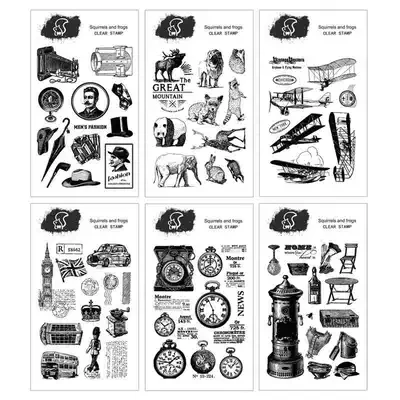 Альбом DIY Фотоальбом карты резиновая глава прозрачная печать путешествия и плёнки ясно штамп 37