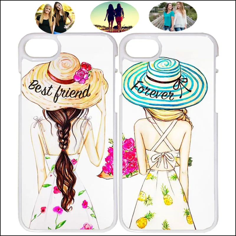 Красивый чехол для телефона BFF Girl Best Friend Forever Matching iPhone X 8Plus XR Xs Max 6s Samsung S10e S9 +