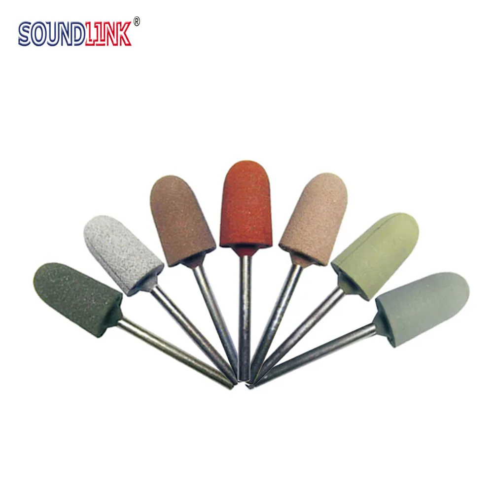 Coloured Rubber Grinding Head Tool For Polishing Machine Buffing Ear