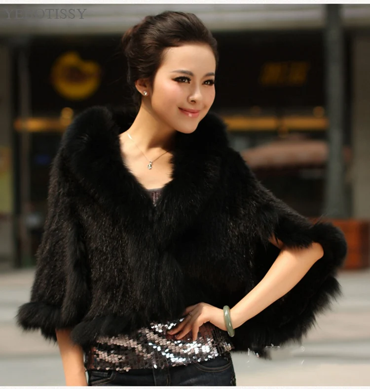 genuine mink fur capes fox fur collar (5)