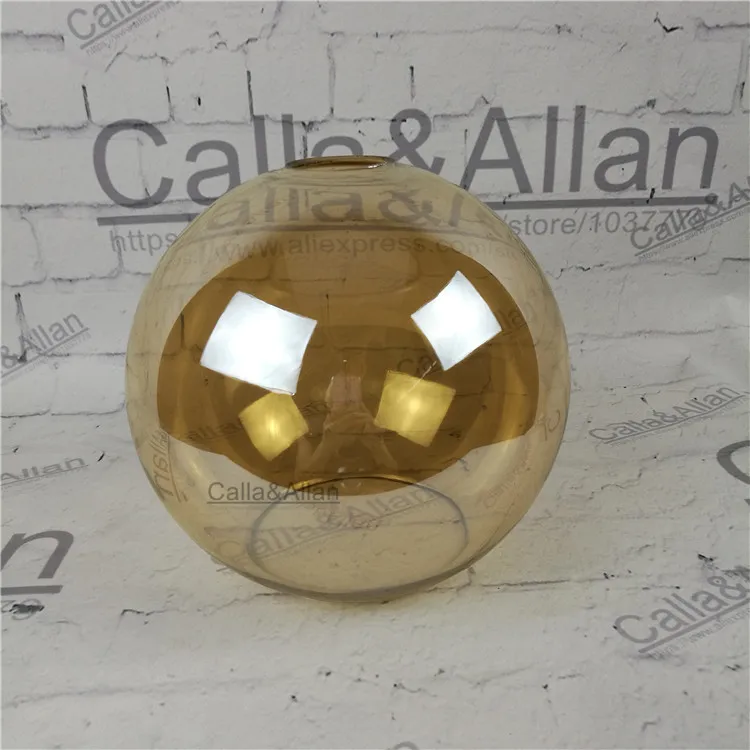 Янтарный/прозрачный стеклянный шар D200mm DIY светильник ing абажур конусный стеклянный подвесной светильник, абажур Создайте свой собственный светильник стеклянный абажур