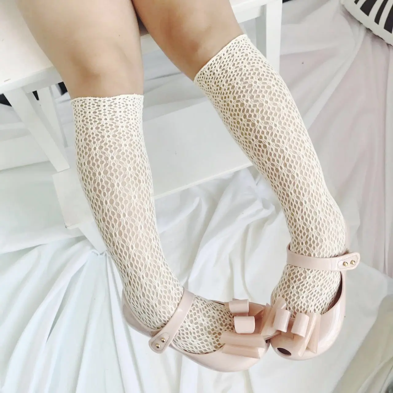 Baby Girl Socks Toddler Baby Cotton Mesh Breathable Socks Newborn