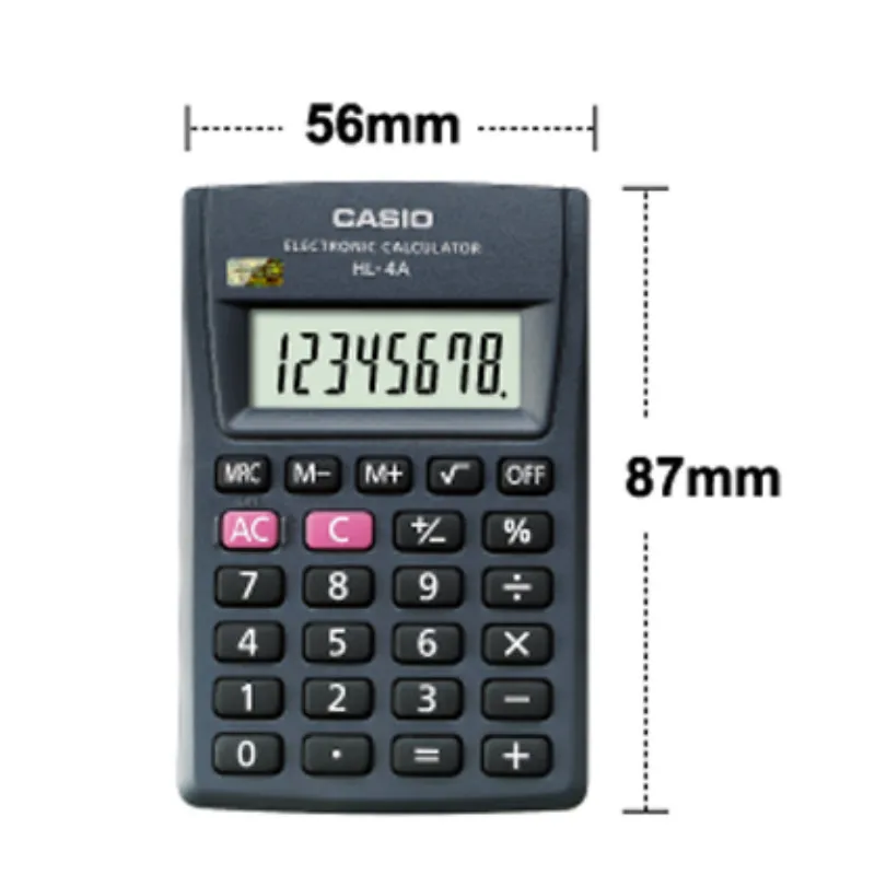 HL-4A البسيطة حاسبة بطاقة جيب الطلاب استخدام المحمولة 8 بت صغيرة حساب حساب المالية حاسبة Calculadoras