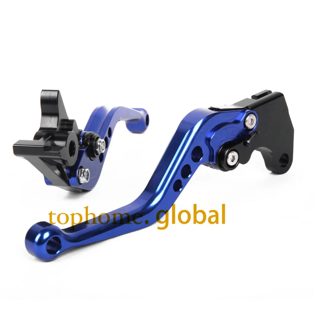 Короткие Рычаги сцепления с ЧПУ для Yamaha YZF600R Thundercat 1996 2007 синие 1997 1998 1999 2000 2001 2002 2003