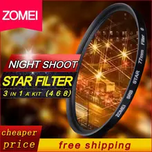 Nueva zomei filtro estrella 82mm estrella de 6 puntos-efecto profesional starburst para canon eos nikon sony len cámara