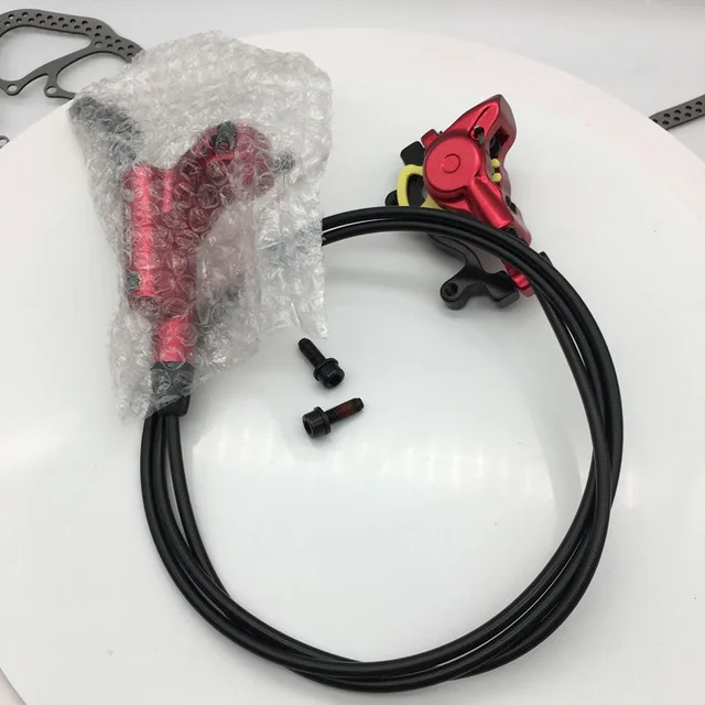 red rear no rotor Zoom HB-875 тормоз велосипедный велосипед mtb Гидравлический дисковый тормоз горный велосипед тормоз лучше, чем M395 M447 левый передний правый задний - Цвет: red rear no rotor