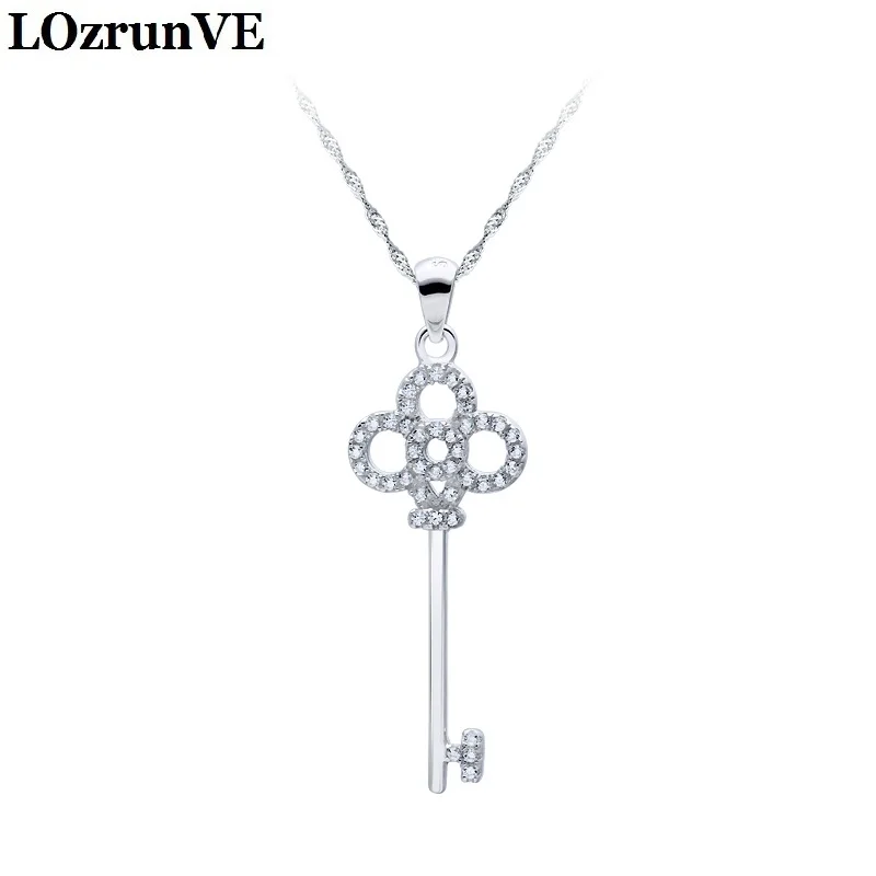 LOzrunVE 2018 S925 Silver European and American popular key creative personality Sterling Pendant | Украшения и аксессуары