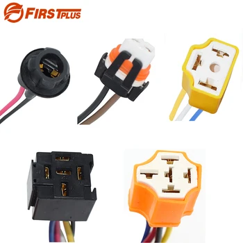 

10 x H4 H8 H11 9003 HB2 Car Headlight Fog Light Female Socket Extension Plug Pigtail Ceramic Plug Connector With Wiring Harness