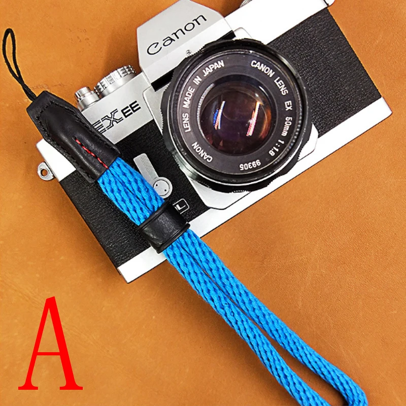 Хлопковый плетеный браслет для камеры Canon Nikon sony Olympus и микро-одиночный