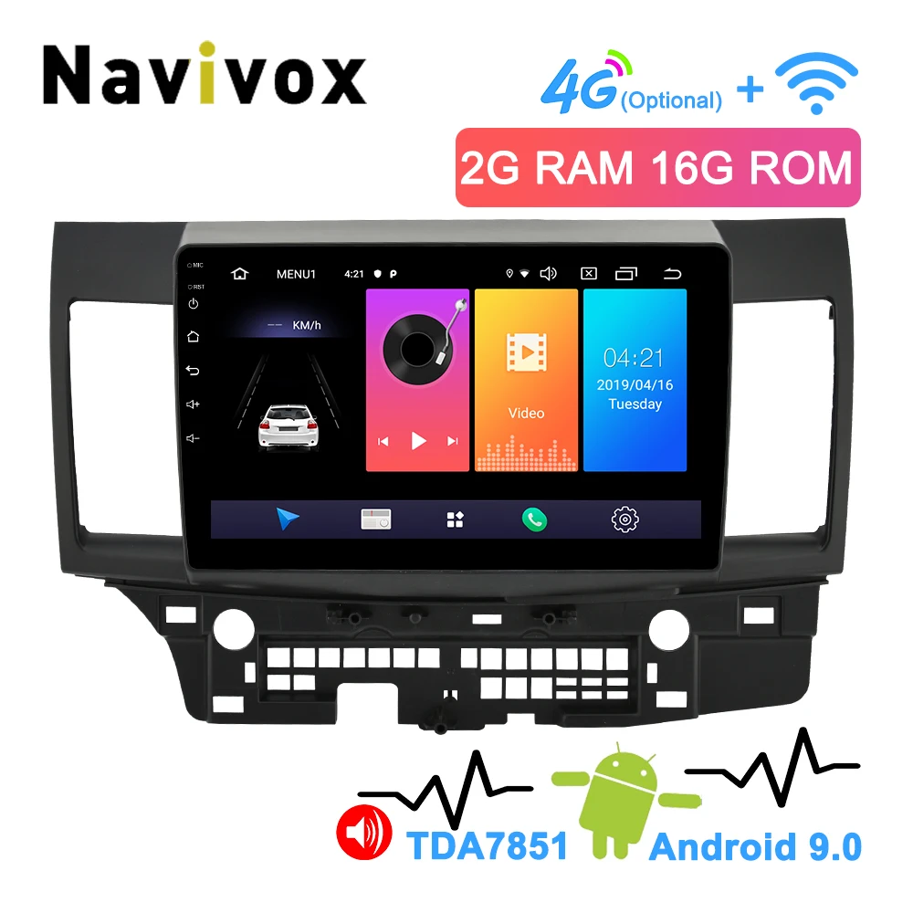 Perfect Navivox 2.5D Screen 2Din Android 9.0 Car Radio for Mitsubishi Lancer 10 Lancer 2007-2018 Multimedia Car DVD Video GPS Navigation 0 Perfect Navivox 2.5D Screen 2Din Android 9.0 Car Radio for Mitsubishi Lancer 10 Lancer 2007-2018 Multimedia Car DVD Video GPS Navigation 0